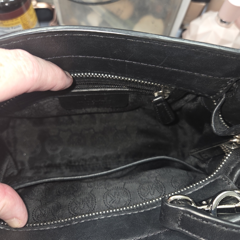 Michael Kors Black Leather Purse - Picture 9 of 10
